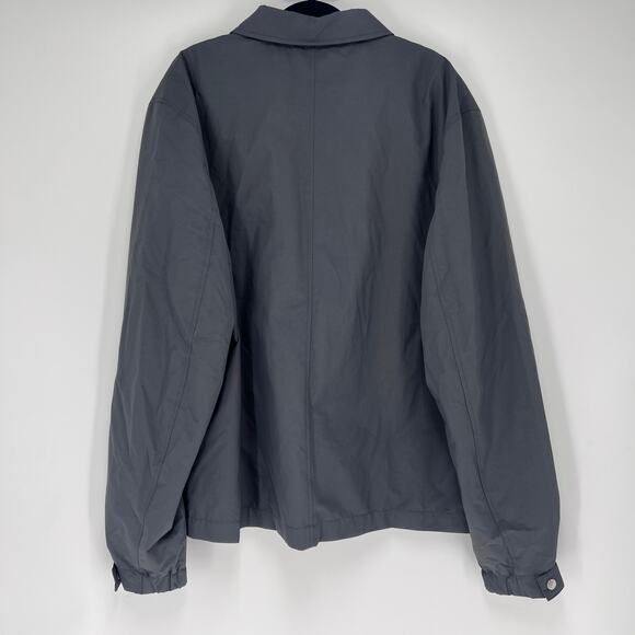 REISS Fival Textured Harrington Zip Jacket Mens Sz XXL Grey Slate - Picture 3 of 8